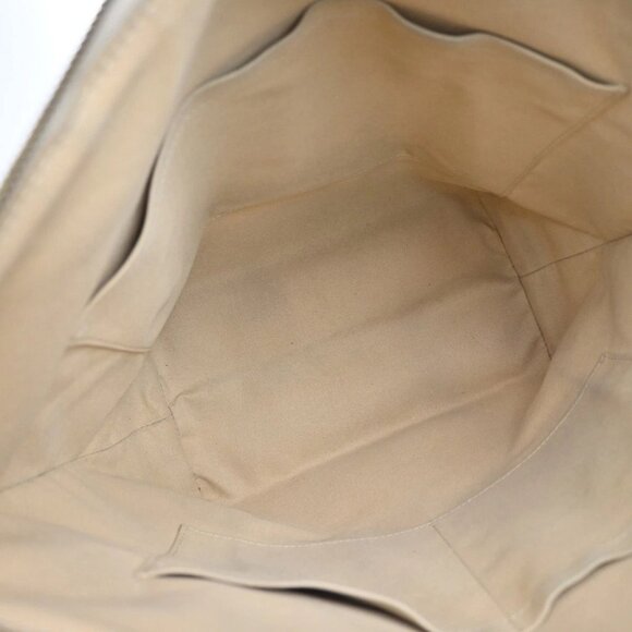 LOUIS VUITTON Totally MM Shoulder Bag Damier Azur Leather White - Picture 11 of 16